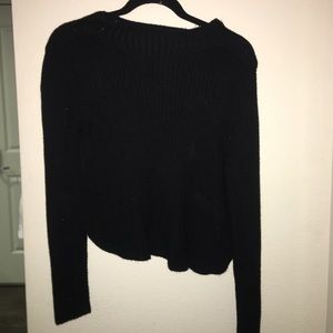 Black shift sweater